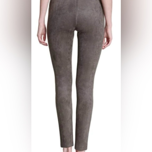 Women’s XL Andrew Marc‎ Dark Brown Faux Suede Leggings Ponte Pants - Picture 2 of 9